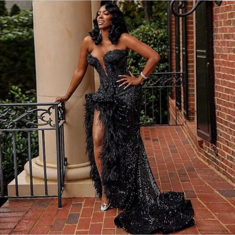 black dress cheap Zapaka Women Formal With Slit Mermaid Halter Neck With Hook Color:Black with Light Anya Slinky A-Line Mini Dresses with Pockets