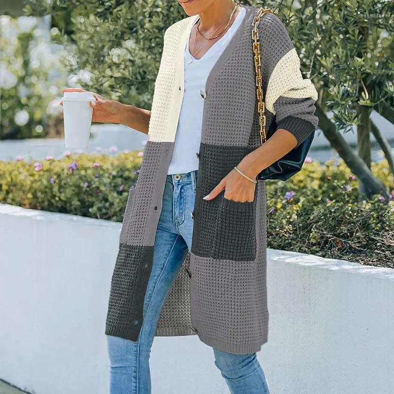 Tricots pour femmes 90s automne cardigan pulls femmes e-fille lâche style tricoté bouton à manches longues manteau vêtements d'extérieur automne printemps femme dames