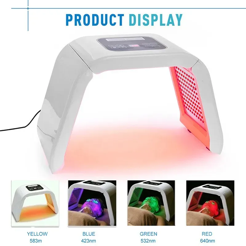 TM-LM004 4 LED Light Facial Mask PDT panel photon THERAPY photodynamic For body Skin Rejuvenation Acne treat salon machine