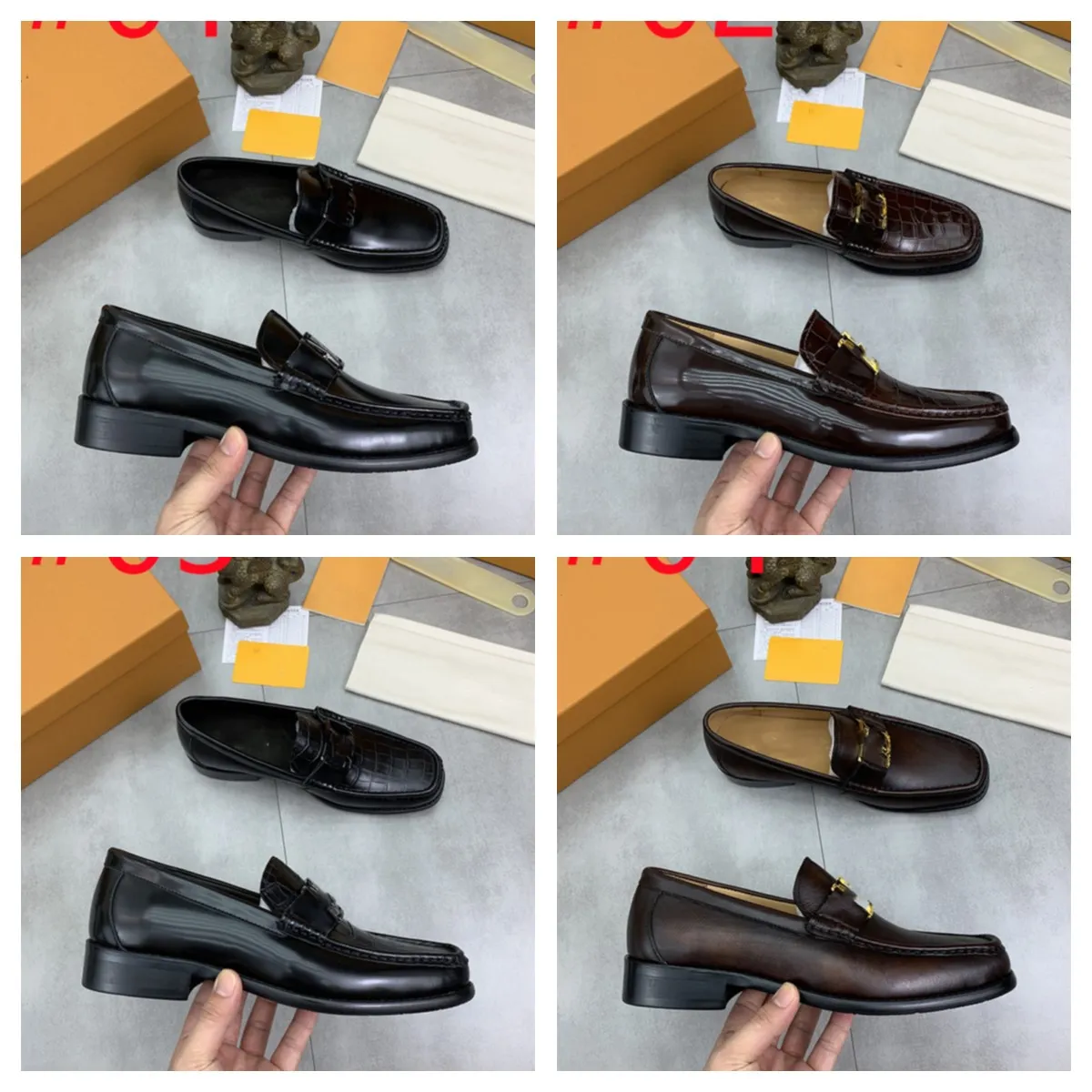 Mocassins masculinos de couro genuíno com 5 estilos, sapatos feitos à mão com alça de monge, festa de casamento, sapatos casuais luxuosos, calçados de verão e outono para homens, tamanhos 38-45