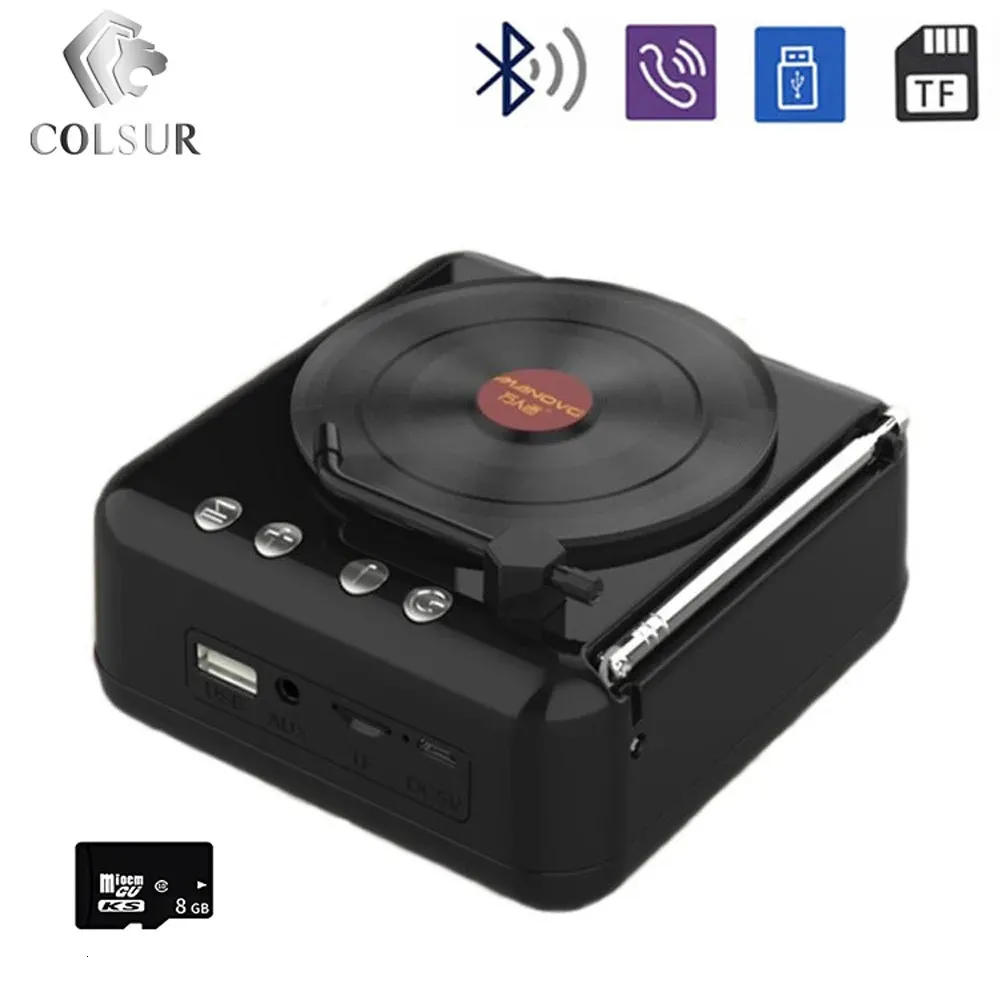 Computador s ers atômico vinil record player bluetooth s er criativo retro áudio rádio alta fidelidade efeito de som super longa espera música 231128