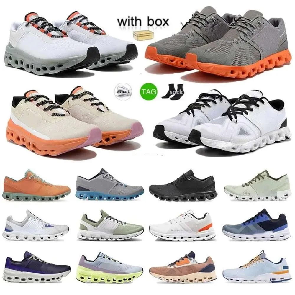 On Cloud Chaussures de course x Nova 1 3 5 Cloudstratus All Black Undyed White Clouds Glacier Grey Meadow Green Baskets pour femmes Onclouds Baskets pour hommes sympa