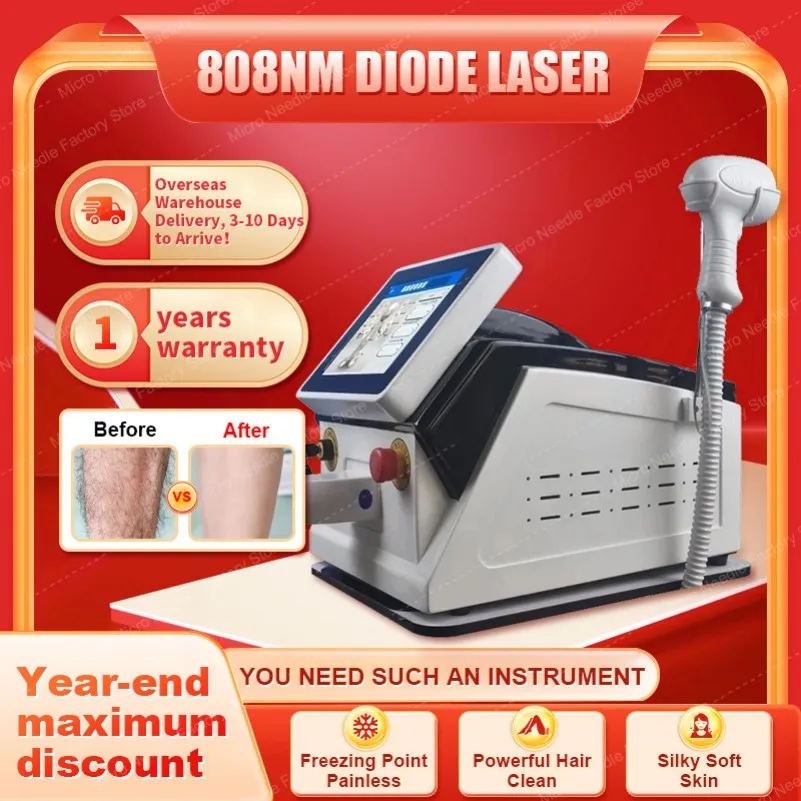 Laser Machine Hair Removal 808nm Diode Laser 755 808 1064 Epilator Laser Hair Removal Device Ice Platinum