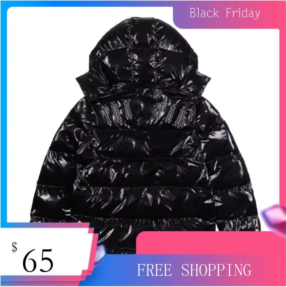 Trapstar Jacket Designer Trapstars Down Jacket Autumn And Winter Mens Womens Puffer Jackets Coat Letter Printing Lapel Hooded Zipper Casual Parka 358