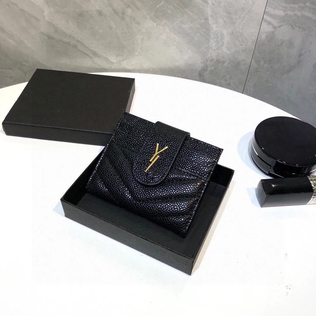 Mens Designer Card Holder For Women Black Wallet Clutch Luxury Leather Purses Fashion Passport Holders äkta läderväska Designers Coin Walls 2304281D