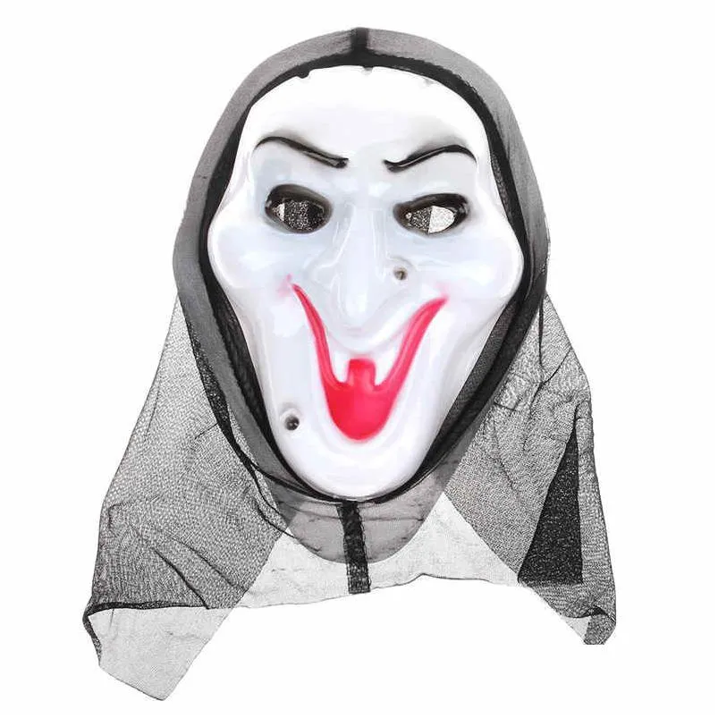 Party Masken Horror Maske Schreiende Hexe Fl Gesicht Weiß Volto Cosplay Venezianischer Karneval Für Halloween Maskerade Bälle Kostüm Drop Dhrhf