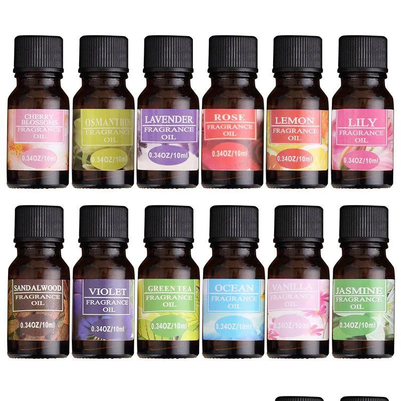 Essential Oil Natural Oils Pure Plant Lavender 10Ml Humidifier Aromatherapy Diffusers Healthy Calming Air Fresh Care Drop Delivery Hea Dhny3