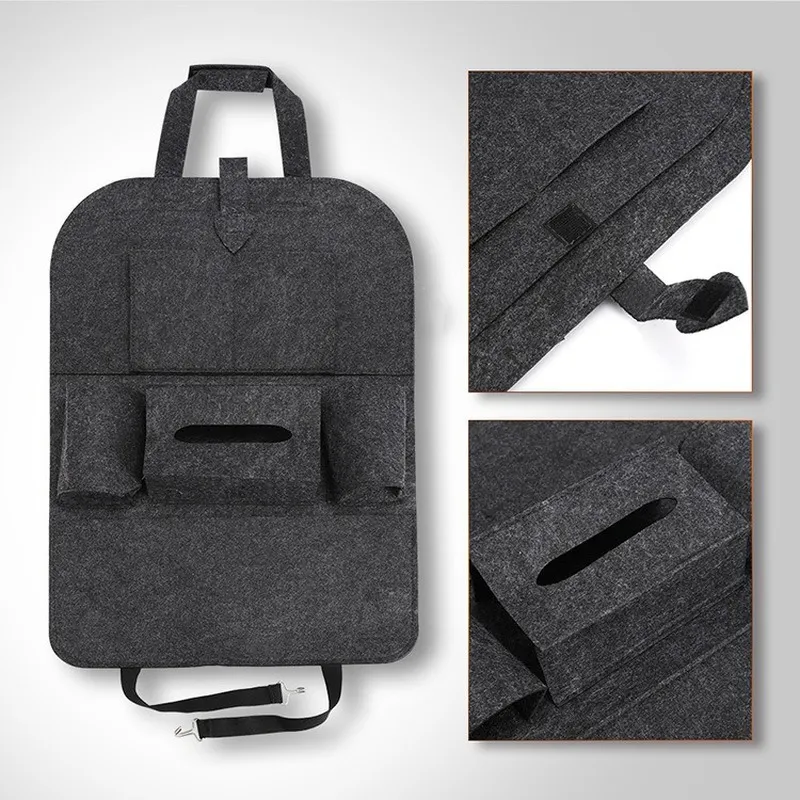 6 Pocket GM Rear Seat Hanging Storage Bag Organizer With Elastic Felt For  Trunks And Trailers From Carmotorcycle, $4.68