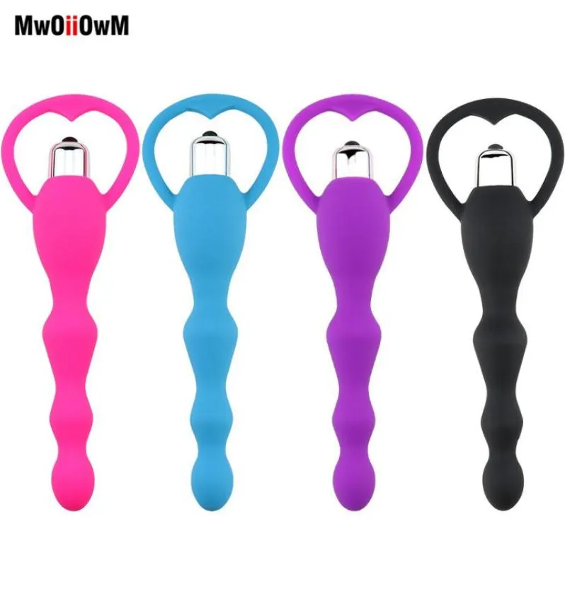 MwOiiOwM Anale Vibrator Gspot Stimuleren Anale Kralen Vibrerende Stimulator Butt Plug Masturbatie Volwassen Speeltjes Voor Vrouwen Mannen Erotiek 3577931