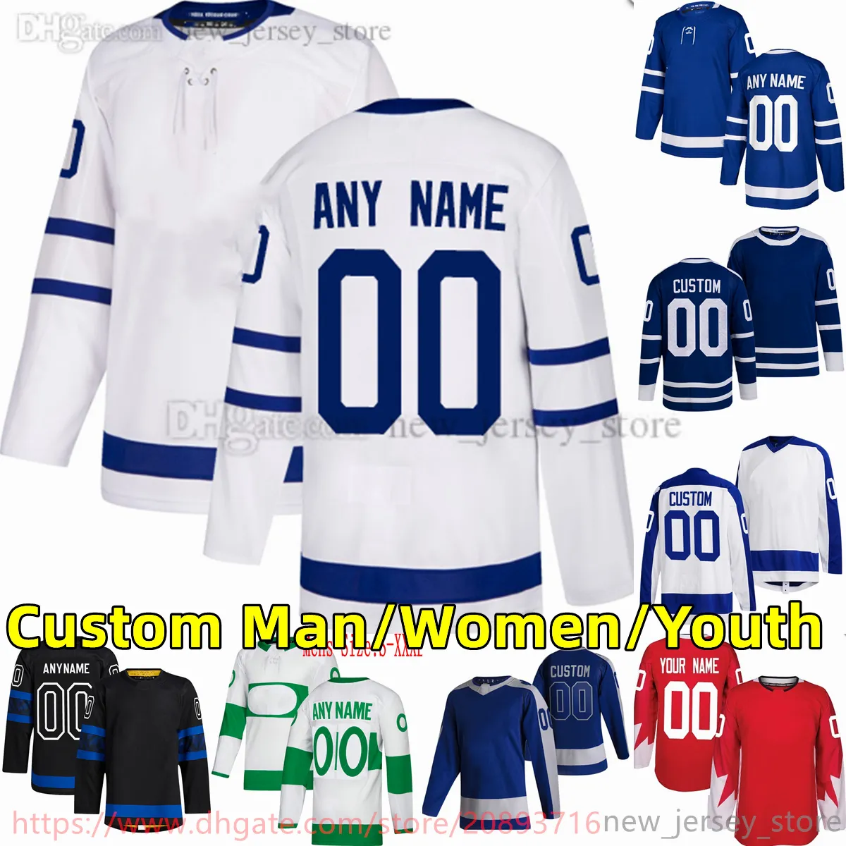 Save Big on Bulk Movie Hockey Jerseys Custom Hockey Jerseys For Men S 6XL  Embroidered College Movie Style Auston Matthews, Nylander, More Best