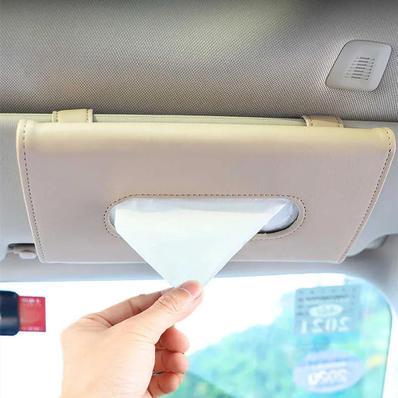 Car Tissue Holder, Car Visor Tissue Holder, Perfect Solid Color Auto Tissue  Box, Tissue case Holder for car (Black)