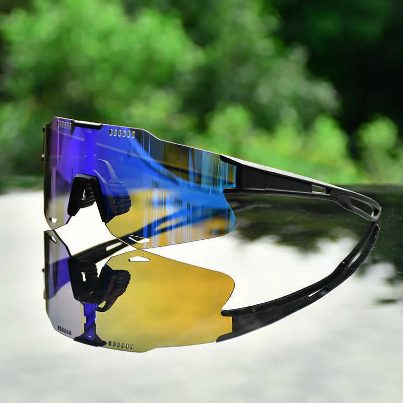 Outdoor Sport Gepolariseerde Fietsbril Metalen Frame Mountainbike Mannen Zonnebril Bescherming Eyewear T230428