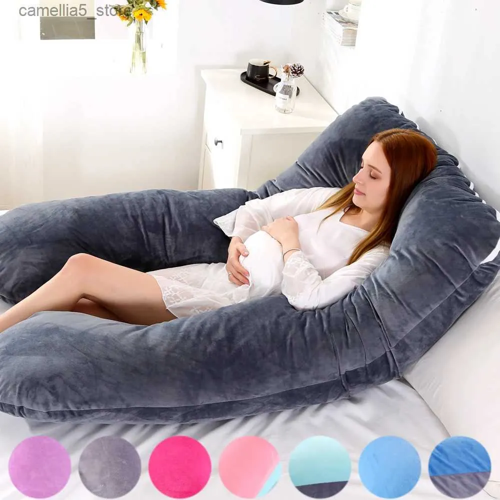 出産枕116x65cm妊婦の妊娠枕妊娠のクッションマタニティサポート睡眠ドロップシッピングの母乳育児Q231128