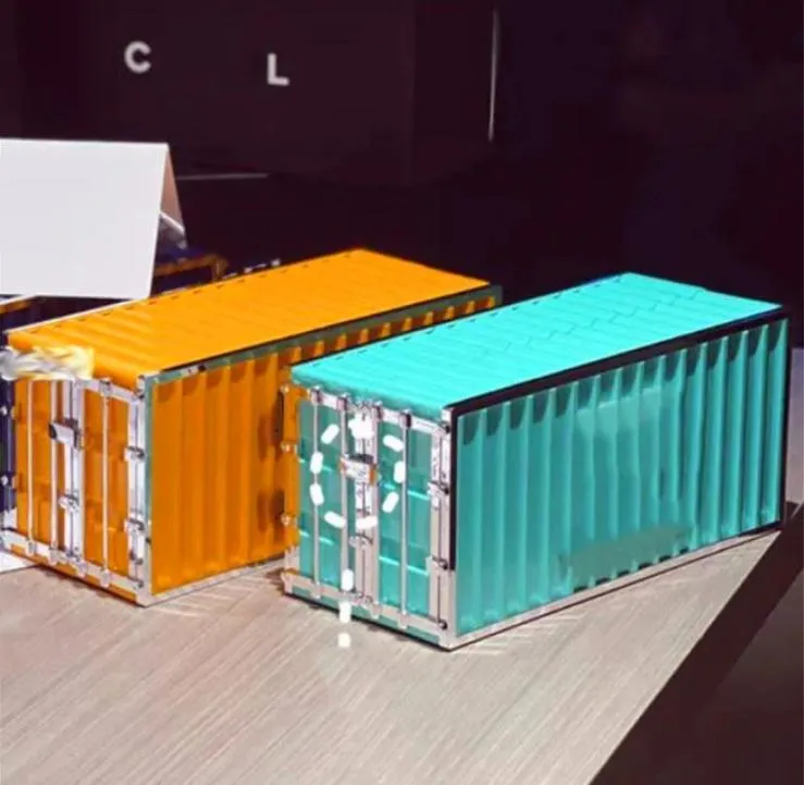 COCO Container Trunk Box Bag Oval Crossbody Duffle The Tote Orange