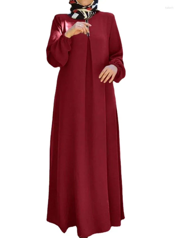 Vêtements ethniques S-5XL Femme musulmane Abaya Robe Voile intégré Koweïtien Femme Jalabiyat Ramadan Marocain Caftan Caftan Marocain Long