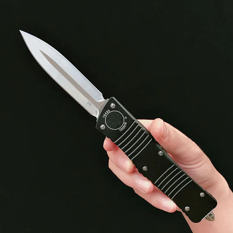 MT MICO Tactical Double Action Automatic Knife Outdoor Self-defense Pocket Knives M390 Blade 6061-T6 crafted aluminum Handle