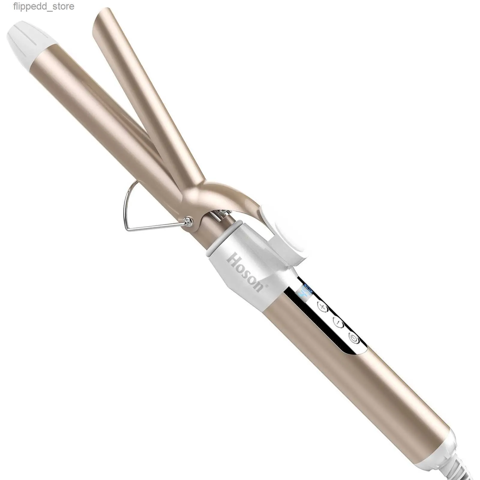 Curling Irons LCD Styling Tools Profesjonalne włosy Curling Iron Ceramic Wand Waver Pever Flower Cone Curler Roller, w tym rękawiczki Q231128