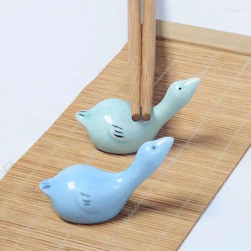 Pałeczki 4 szt./Zestaw japoński styl ceramiczny mandarynki kaczki pałeczki pałeczka stojak łyżka widelca