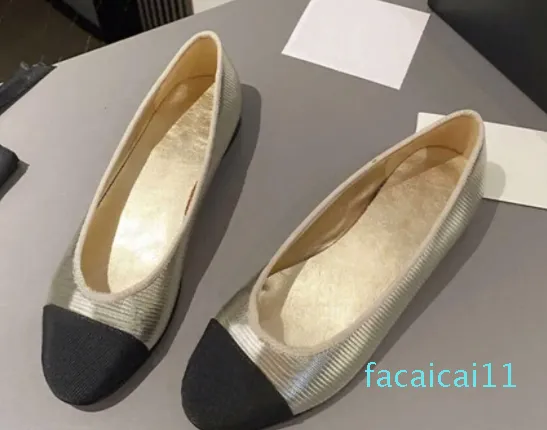 Designer arco sandália feminina sapatos de balé moda plana barco sapato fundos de couro preguiçoso sapatos de dança casual mocassins festa com caixa