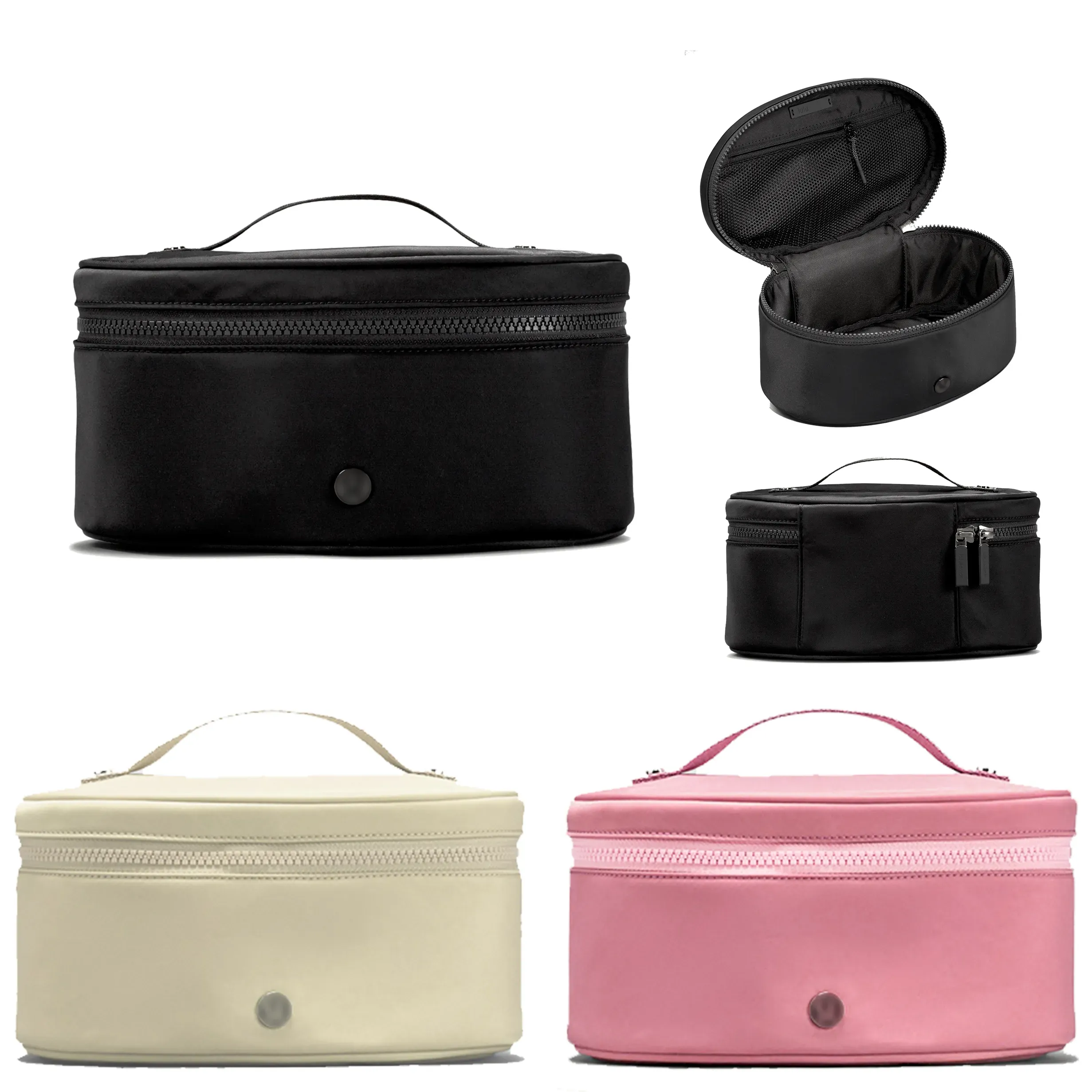 Klassische ovale Toilettenartikel-Sets mit Zugang von oben, Kosmetiktasche, Lululemens-Damen-Nylon-Make-up-Luxus-Handtasche, Designer-Taschen, Tragetaschen, Herren-Cross-Body-Schulter-Waschbeutel, Clutch-Tasche