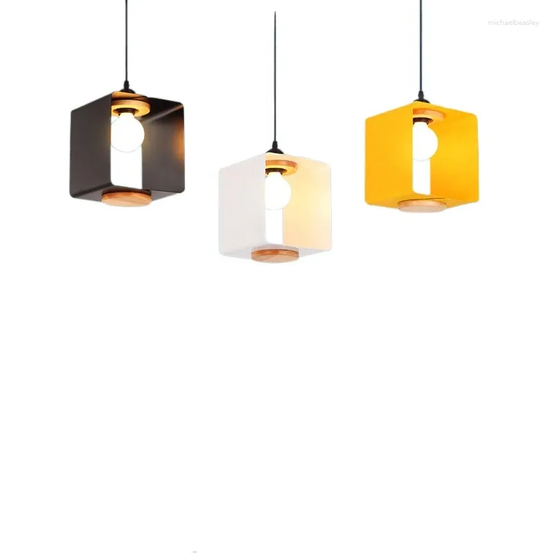 Pendant Lamps 2023 Nordic Hanging Lamp Modern Lights Suspension Bedside Living Bedroom Bar Dining Room Macaron Decor Lighting
