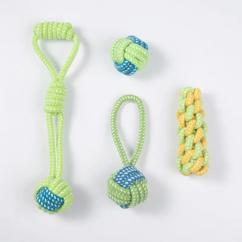 Large Small Dogs Toy Interactive Cotton Rope Mini Ball for Dog Cat Accessories Toothbrush Chew Supplies