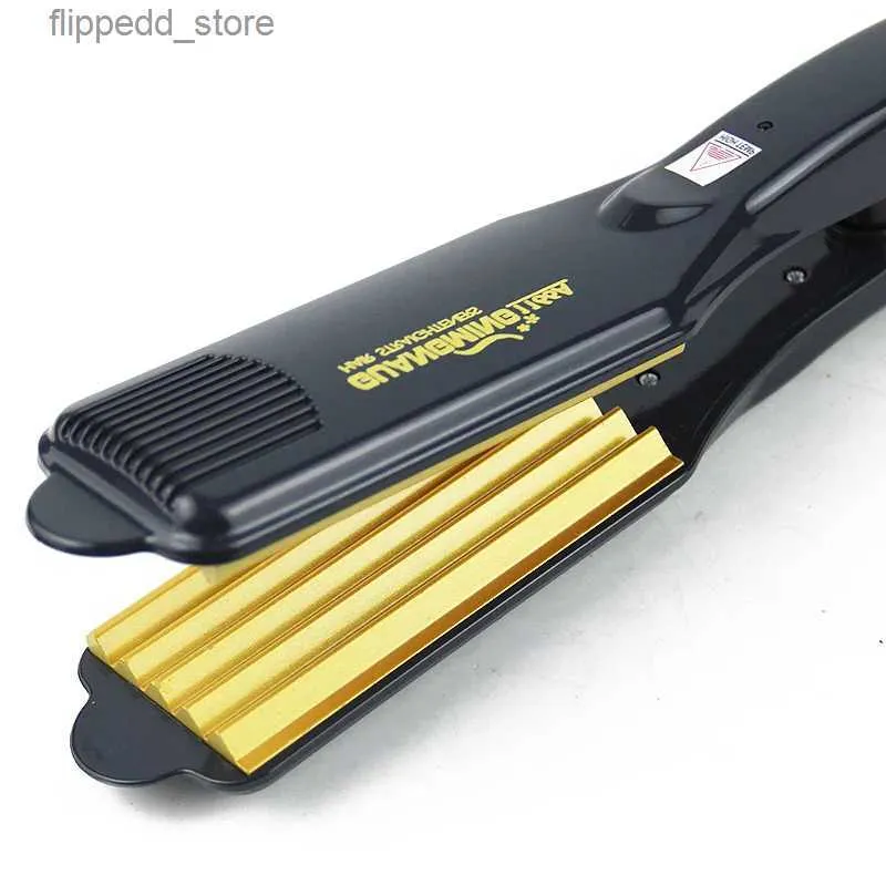 Curling Irons Professional Tourmaline Ceramic Corn Plate wave hair straighteners Fast Warm-up Crimper hair curler corrugated Iron styling tool Q231128