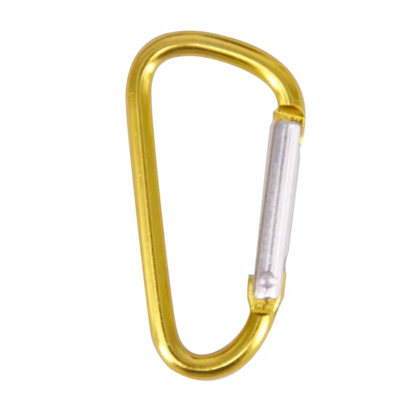 Gros Mousqueton Anneau Porte-clés Porte-clés Sports De Plein Air Camp Snap Clip Crochet Porte-clés Randonnée En Aluminium Métal Pratique Randonnée Camping Clip