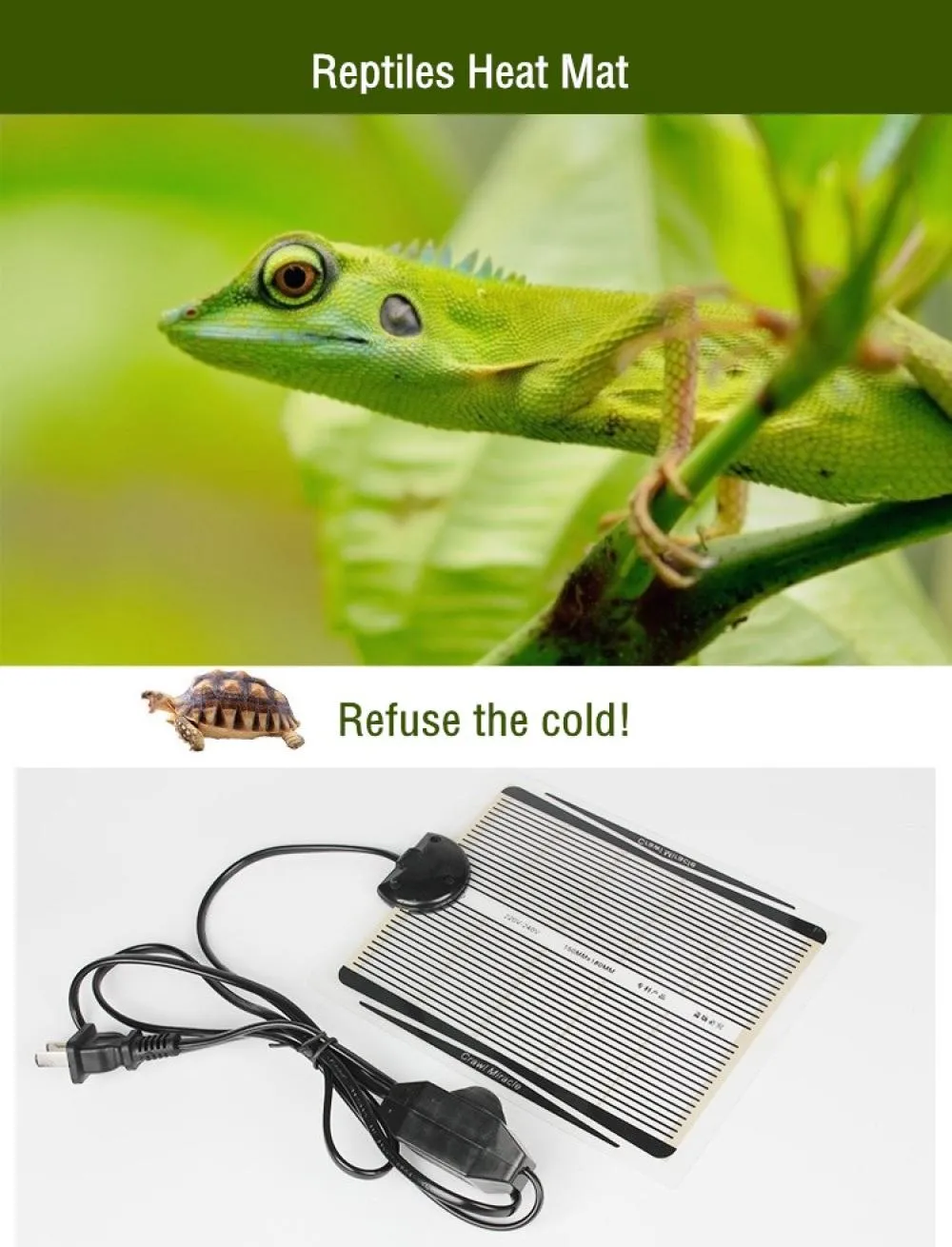 Adjustable Temperature Controller Rattan Heat Pad For Terrariums 5/15