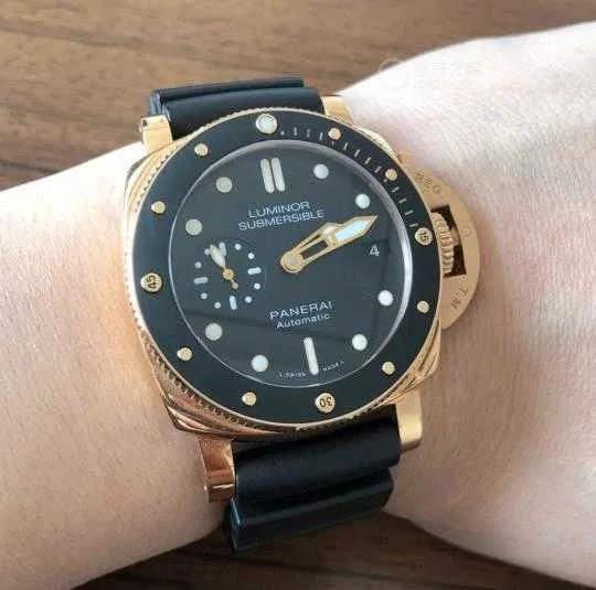 Paneri Watch Designer ZF-Factory Wristwatches Luxury Watch Off Mens للحصول على شهادة فورية 42 مم Edition Gold Automatic Mechanical Men's