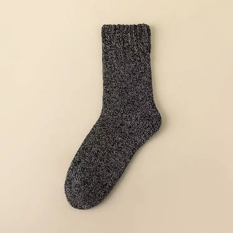 Extra Thick Mens Winter Thin Wool Socks With Fleece Lining From