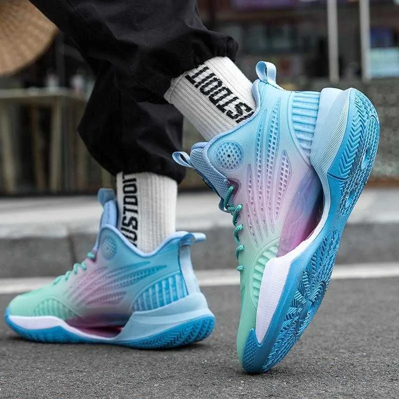 Fashion KT8 Basketball Shoes Men s Hair Luminous Sharp Blade 2 Professional Real Sneakers Children s Student Sports Running Shoes 7 112923a