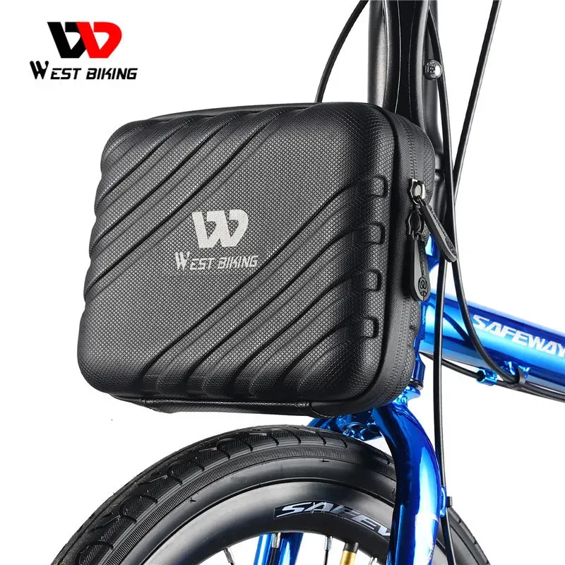 Panniers Bags West Rider Folding Bike Hard Shell Bag Front Bag Bicycle Bag Cycling Handlebar Bag Storage Bag Small Cloth Bike Accessories 231129