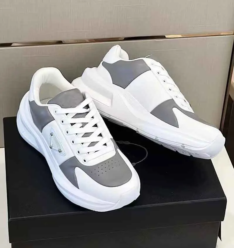 24 Top Brand Men Prax 01 Sneakers Shoes !! أعلى مستوى من جلود العجل الجلدية المتزلج المشي أسود أبيض غير رسمي الرياضة de espadrilles المدربين eu38-46