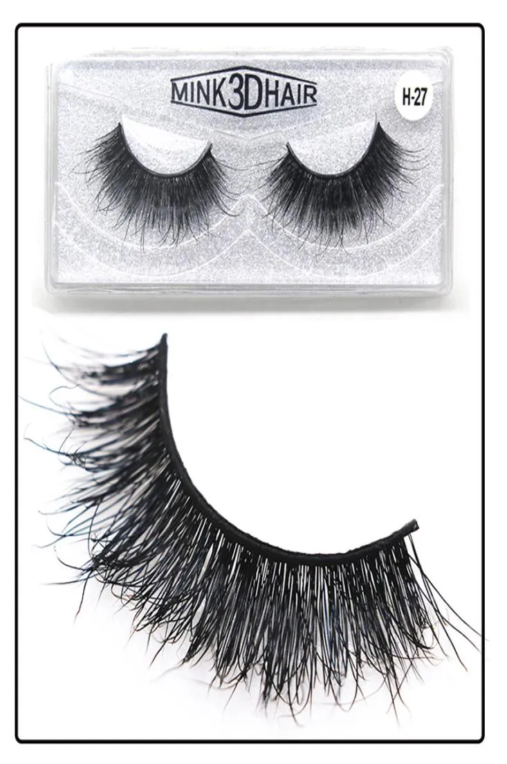 YioWio Pestañas de visón artificiales naturales Pestañas postizas de visón esponjosas Pestañas Fauc Cils Naturel Strip Lashes con embalaje 6467261