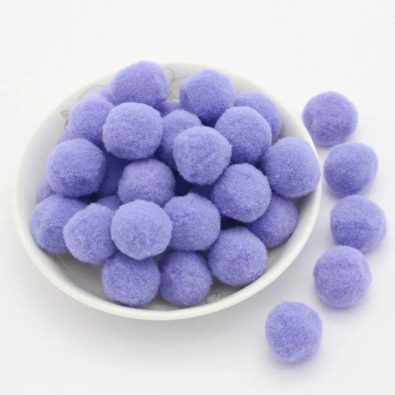 500 Pezzi 25MM/1 Pollice Pom Pom Artigianali, Palline Sfocate con Pompon Natale, Piccole Palline Pom Pom per Arti Fai-da-Te, Progetti Artigianali, Decorazioni Natalizie per la Casa