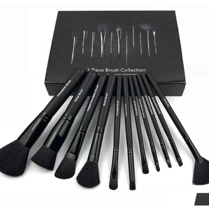 Pinceaux de maquillage Pinceaux de maquillage à bas prix 11pcs / set Elf Brush Set Crème pour le visage Power Foundation Outil cosmétique de beauté polyvalent avec boîte B Dhqpe