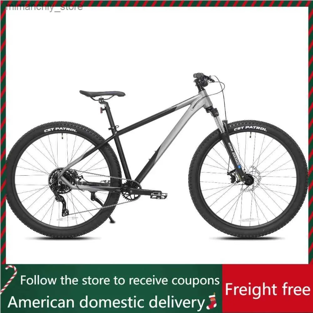 Bisiklet 29 "Erkek Dağ Bisiklet Büyük Siyah ve Taupe Bicyc Freight Freight Bisiklet Sporları Eğlence Q231129