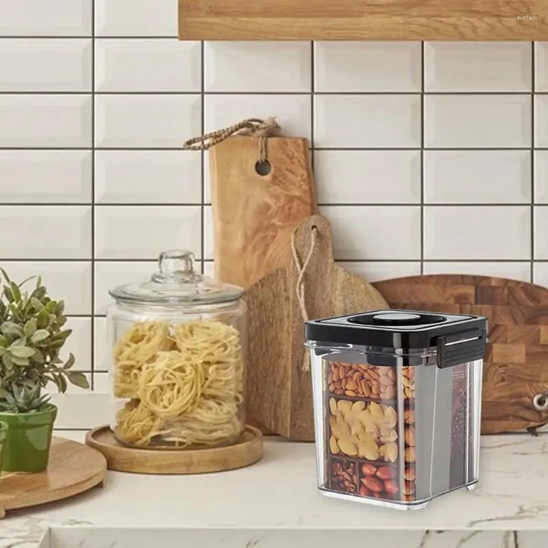 Opslagflessen Vacuümpot met brede opening Bpa-vrij Stapelbare luchtdichte voedselcontainers Ontwerp eenvoudig