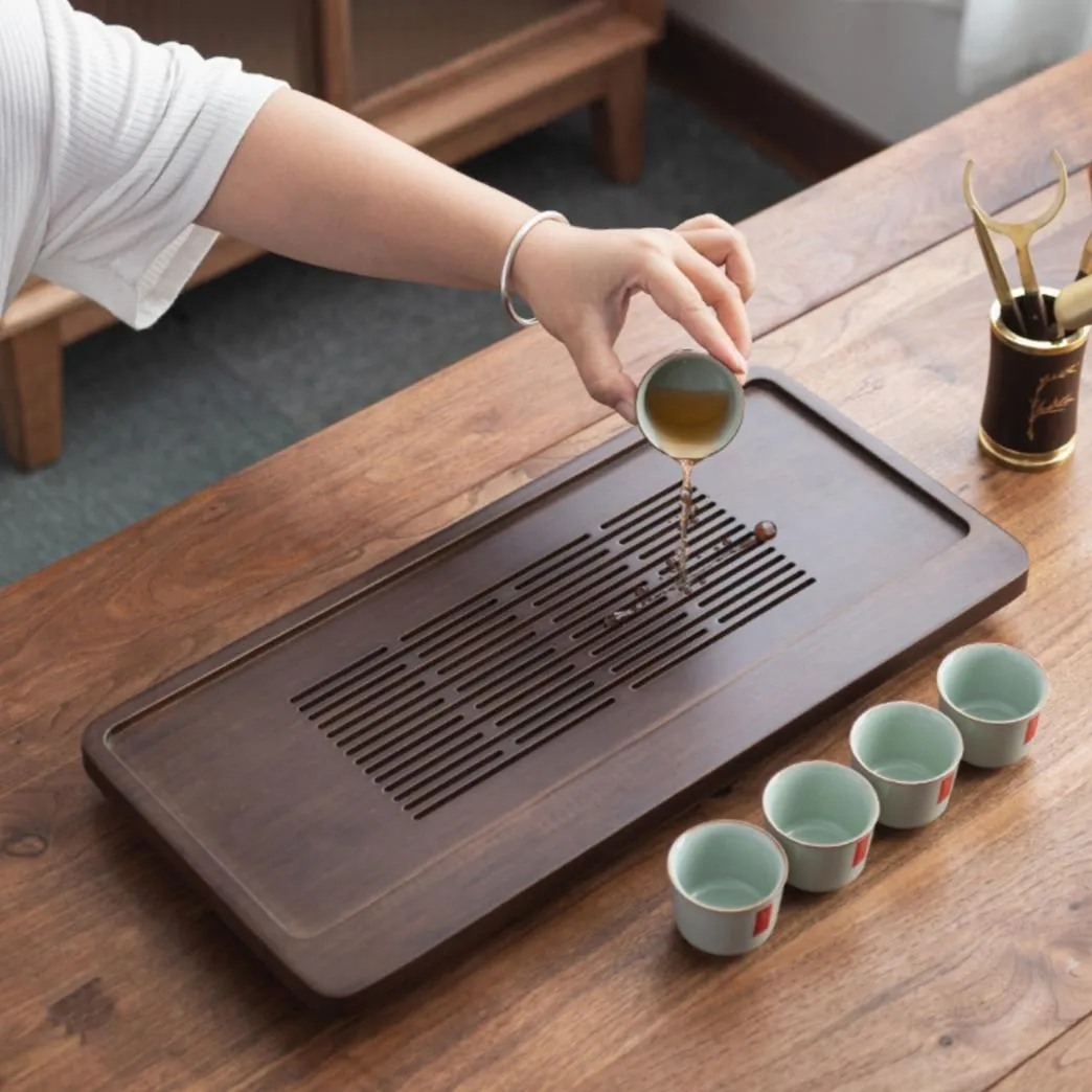 Teaware High Quality BambooTeaTray Drainage Water Storage Kung Fu TeaSet Drawer Tea Board Table Chinese Tea Ceremony Tools Free Shipping