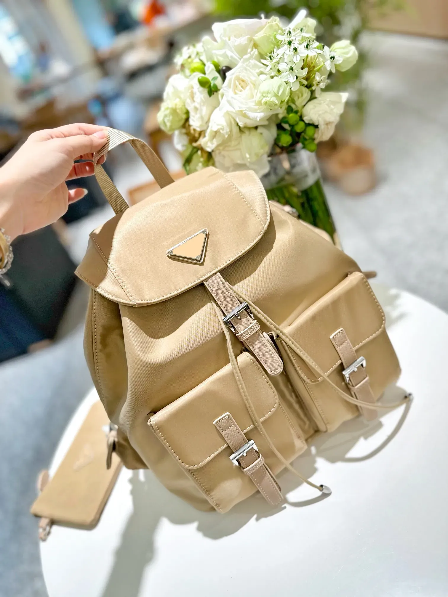 Luxury Designer Backpack School Bag for Men and Women Nylon Leather Crossbody Shoulder Bag Basketball