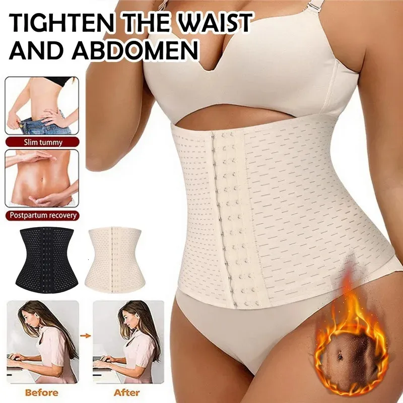 Women Fat Burning Shapewear Belly Control Elastic shapewear; waist trainer  corset; Spandex Corset Waist Training Body Shaper Wrap