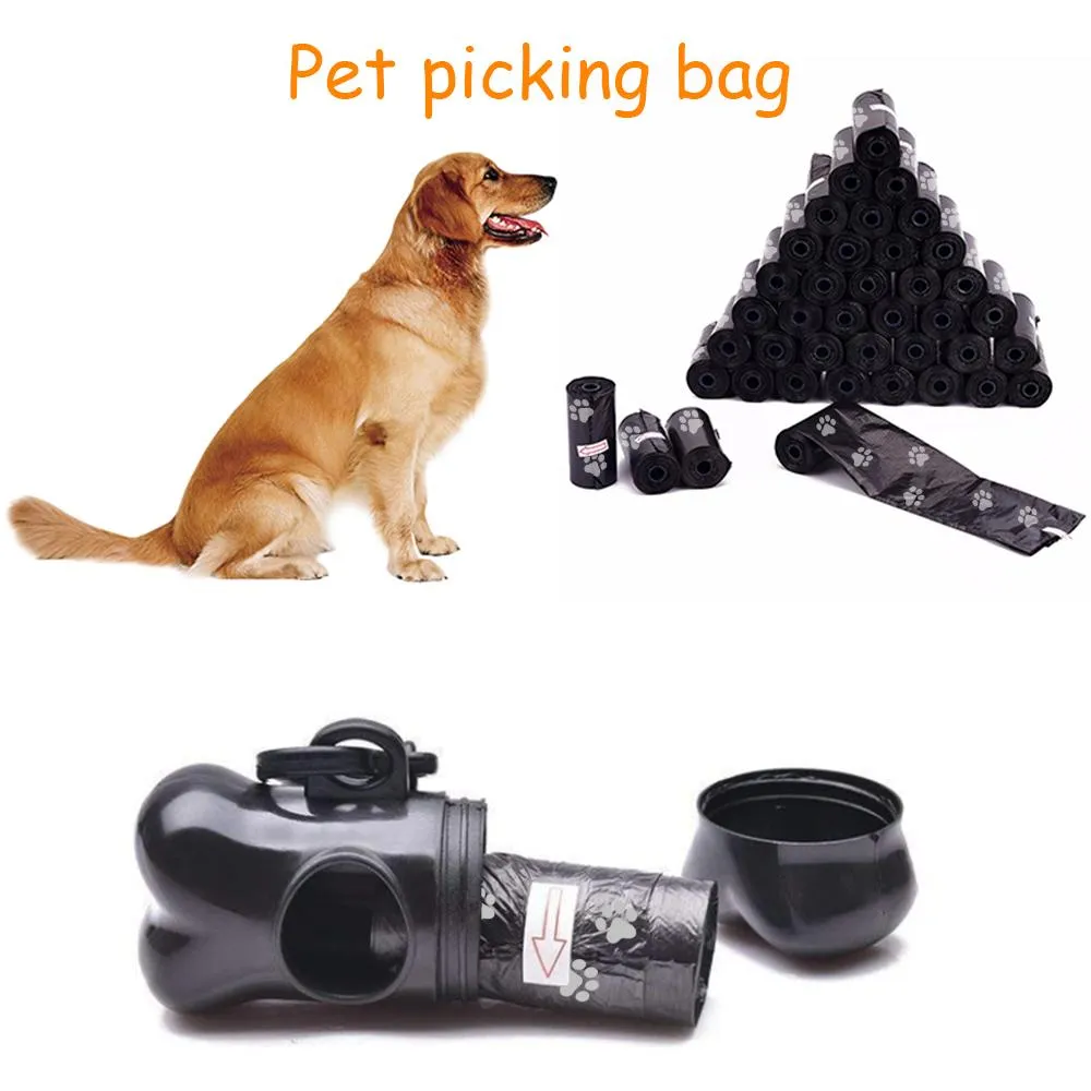 Carriers 50Rolls Dog Poop Bags Pet Waste Garbage Bags Biodegradable Outdoor Carrier Holder Dispenser Clean Pick up Tools Pet Accessories