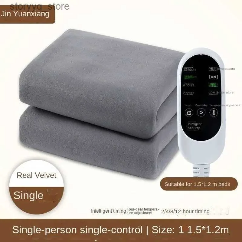 Electric Blanket Electric Heated Blanket 220V Thicker Heating Blanket Thermostat Carpet for Winter Warmer Sheets Mattress Bedroom Keep Warm Q231130