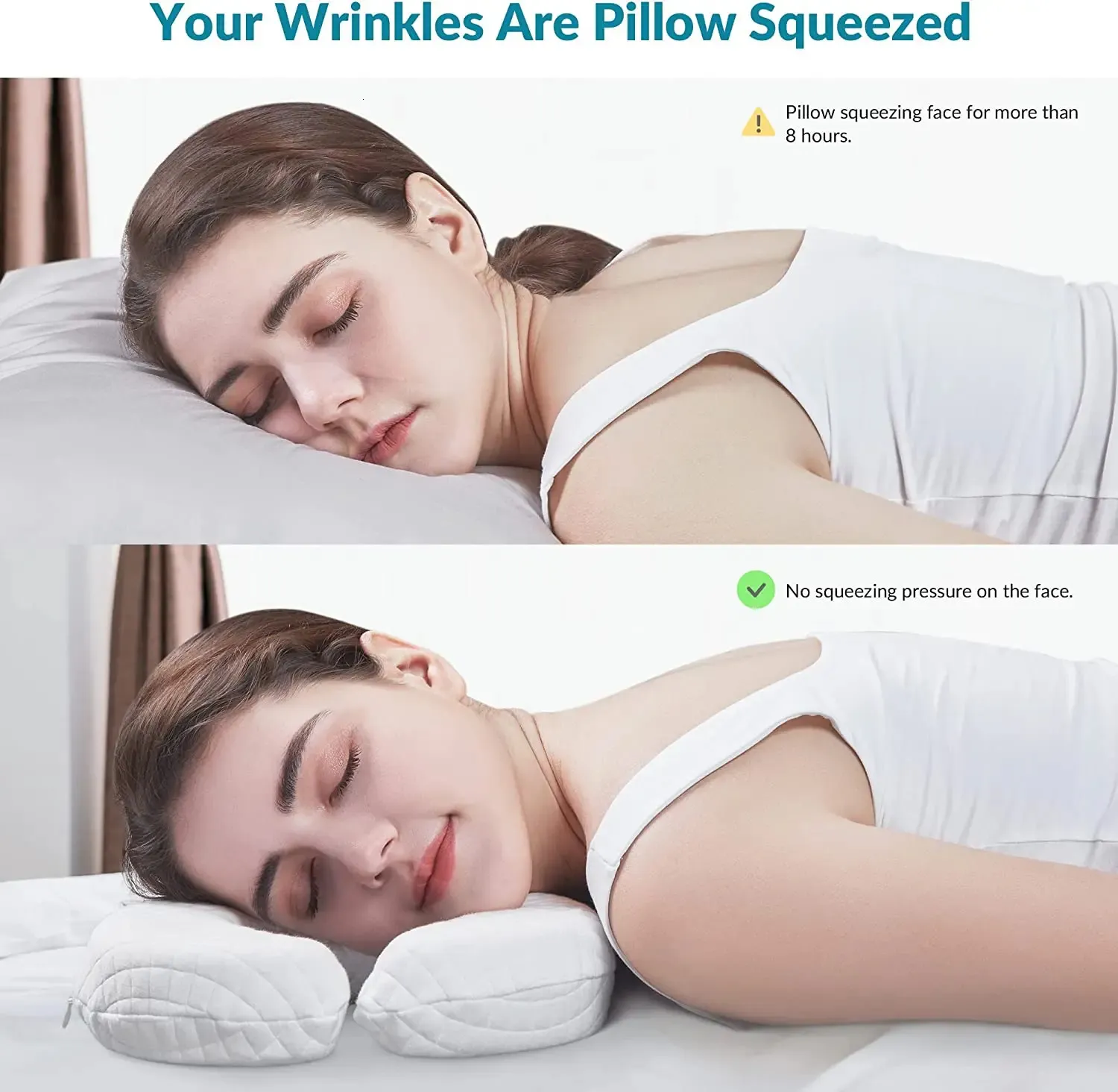 Cuscino Memory Foam Viso Rilassato Prevenzione delle rughe Anti  invecchiamento Antirughe Cuscino da letto di bellezza 231129
