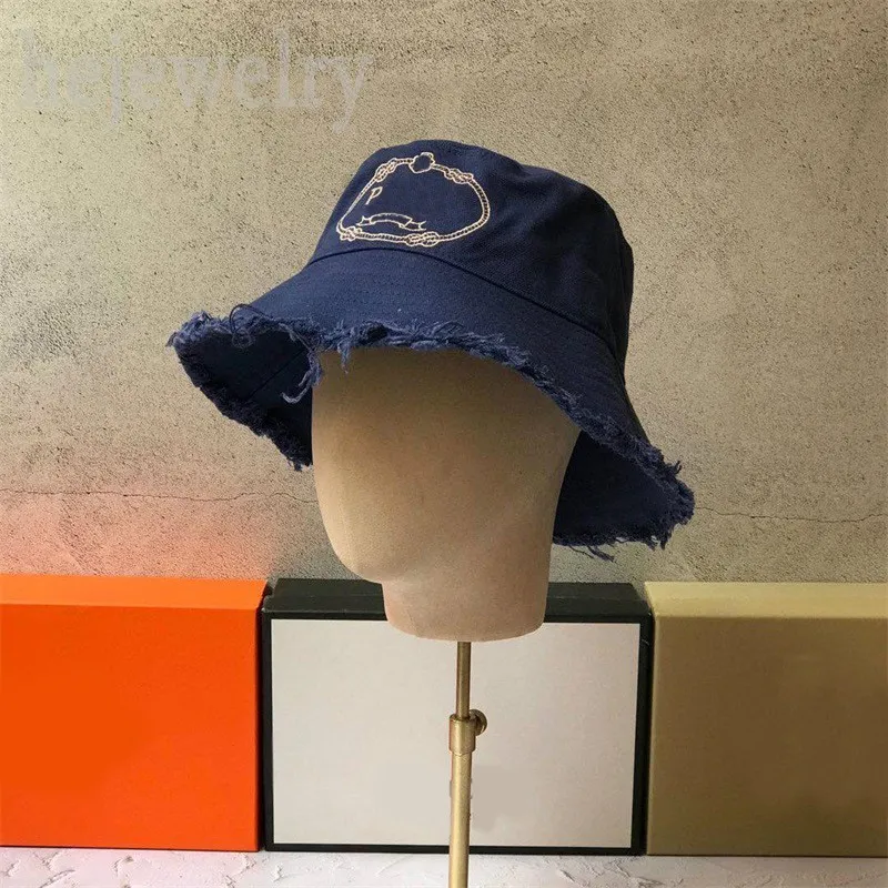 Designer Bucket Hat Jeans With Letter Pattern For Men And Women Trendy