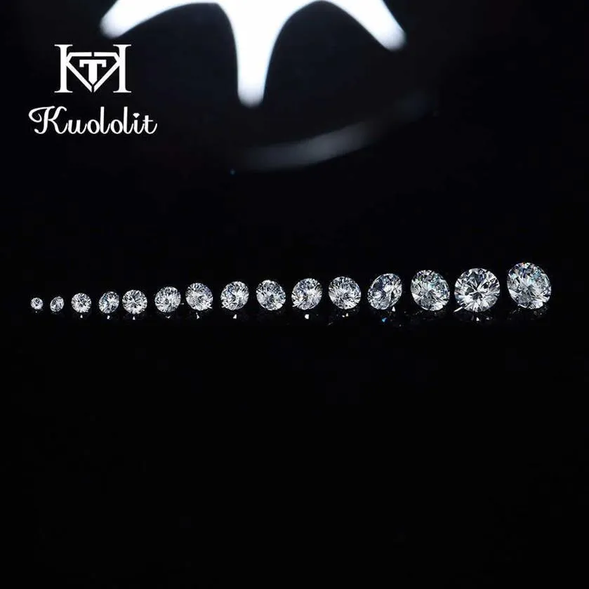 Labodlade diamanter Löst sten för anpassning av runda 1 4-2 9mm utmärkt klippd def vs HPHT för smycken som gör DIY 210706283N