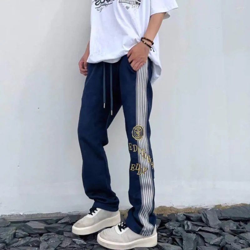 Men's Pants Side Stripe Street Wear Tactical Japanese Sweatpants Cargo Men Vintage Sports Joggers Hip Hop Loose Trousers