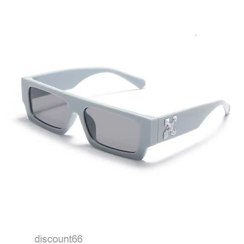 Mode Off w Lunettes de soleil Designer Offs Blanc 2021 Nouveau Petit Carré Tendance Hors Lunettes Jaune Vif Femmes