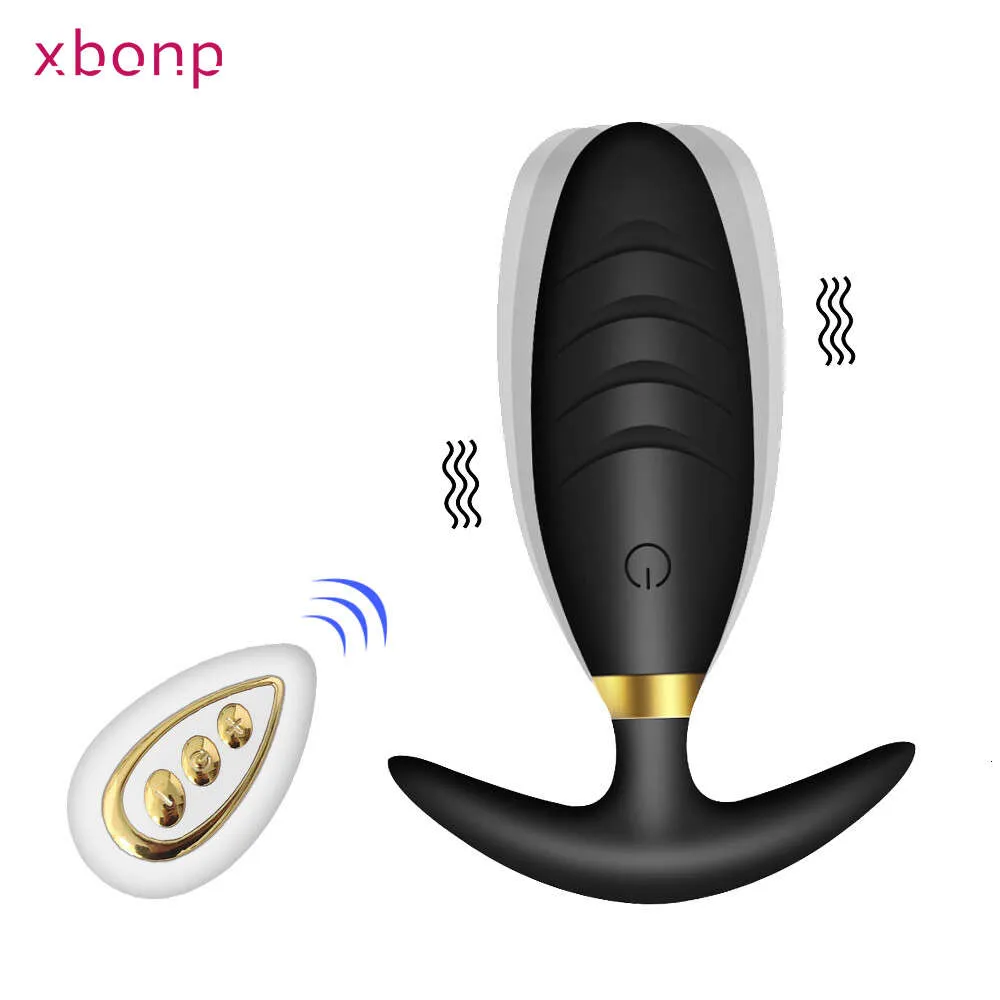 Seksspeeltje Stimulator Draadloze afstandsbediening Anale vibrator Buttplug Prostaat Massager Draagbaar vibrerend ei-dildo-speelgoed voor vrouwen Mannen Volwassen